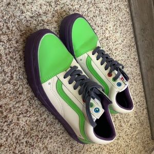 Buzz light year vans. Mens size 7 womens size 8.5.
